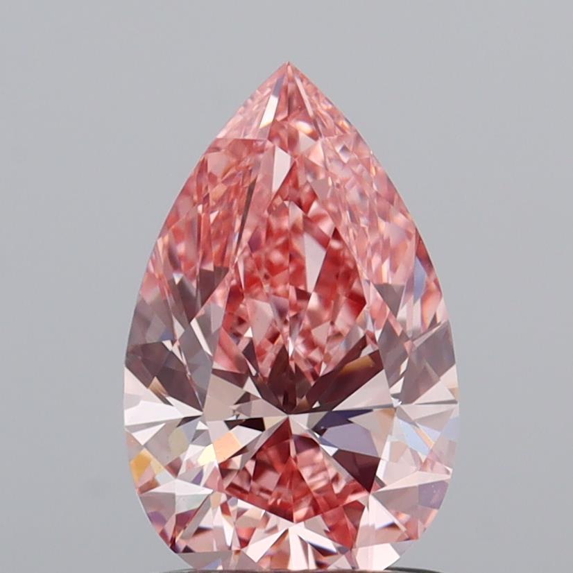 1.05 Ct. Fancy Vivid  Pink Pear Lab Grown Diamond