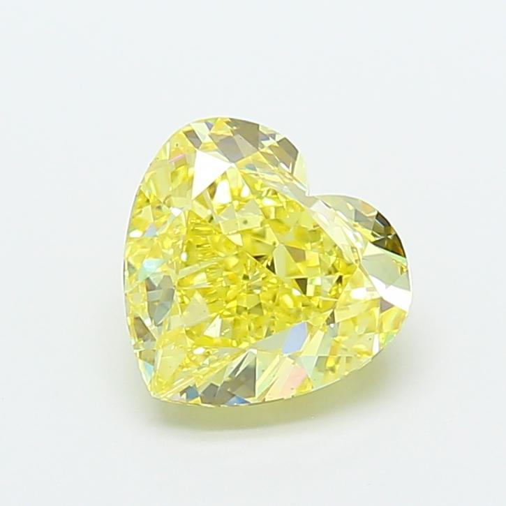 2.50 Ct. Fancy Intense Yellow Heart Lab Grown Diamond