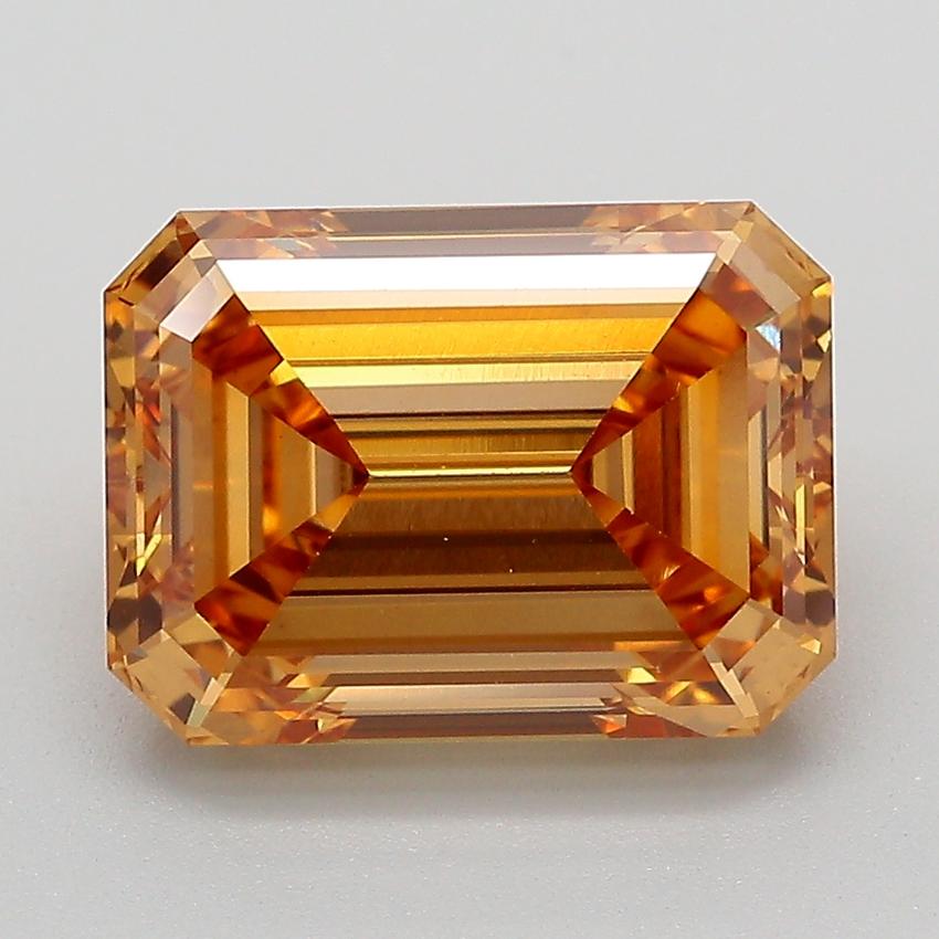 4.05 Ct. Fancy Light  Brown Emerald Lab Grown Diamond