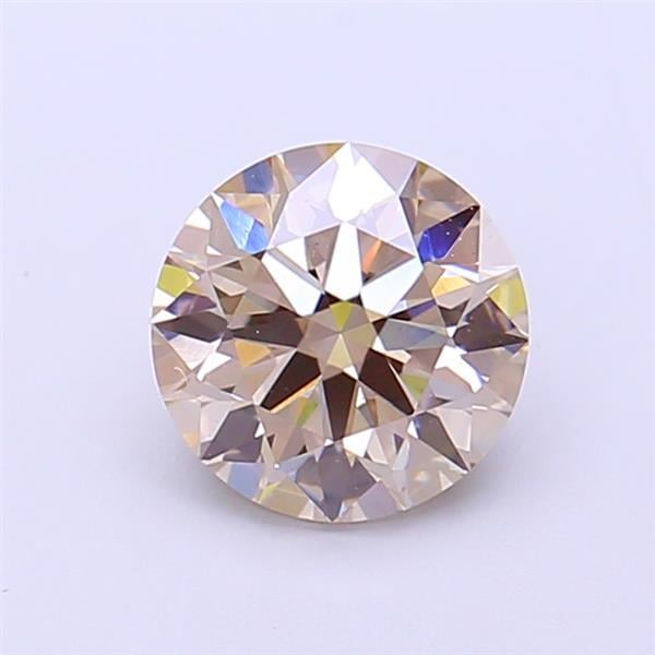 1.30 Ct. Light Brown Round Lab Grown Diamond