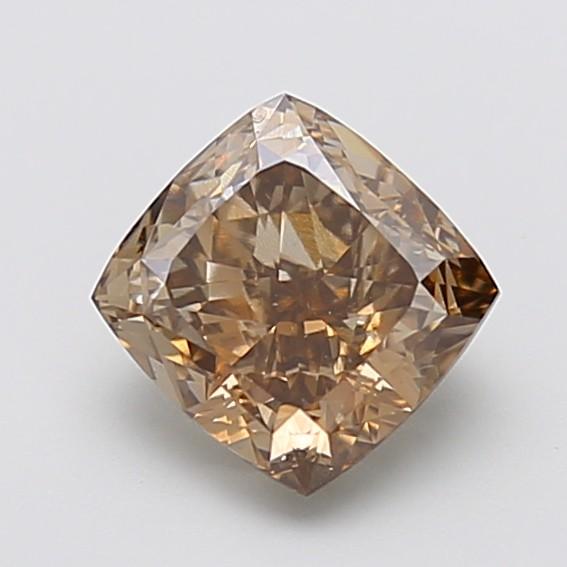 2.06 Ct. Light Brown Cushion Lab Grown Diamond
