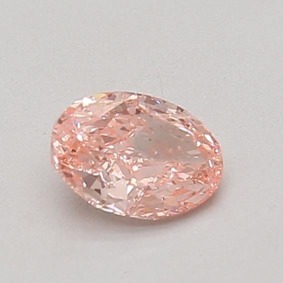 0.57 Ct. Fancy Vivid Pink Oval Lab Grown Diamond
