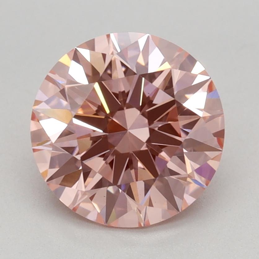 1.59 Ct. Fancy Vivid Pink Round Lab Grown Diamond
