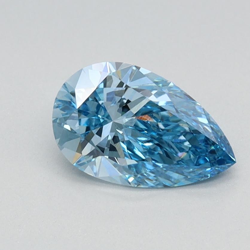 0.74 Ct. Fancy Vivid Blue Pear Lab Grown Diamond