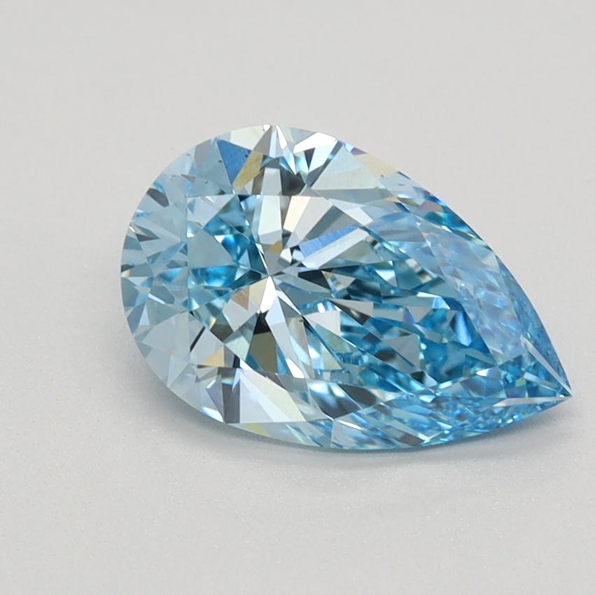 1.45 Ct. Fancy Vivid Blue Pear Lab Grown Diamond