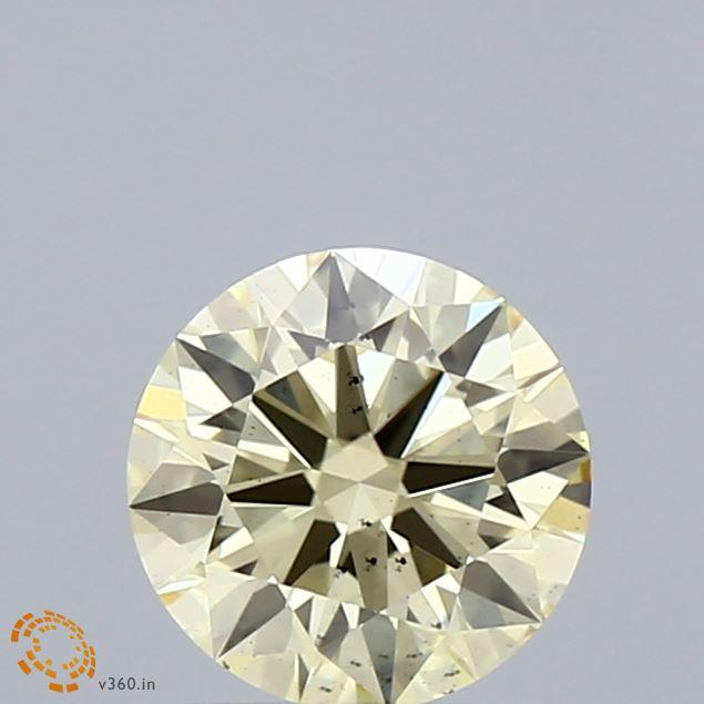1.03 Ct. Fancy Light Yellow Round Lab Grown Diamond