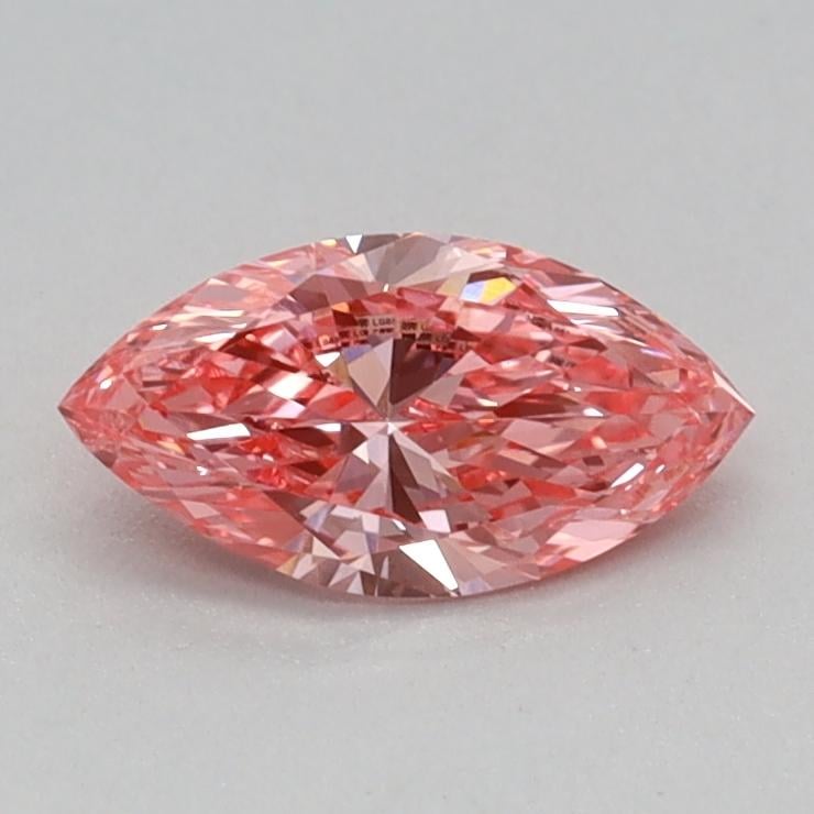 0.3 Ct. Fancy Vivid Pink Marquise Lab Grown Diamond
