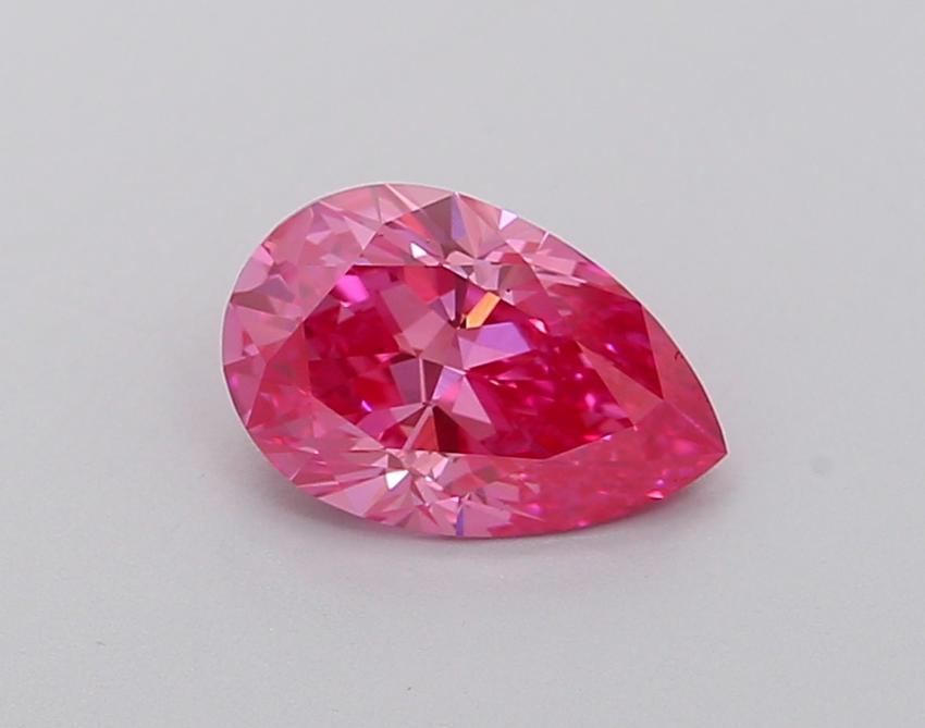 1.12 Ct. Fancy Vivid Pink Pear Lab Grown Diamond