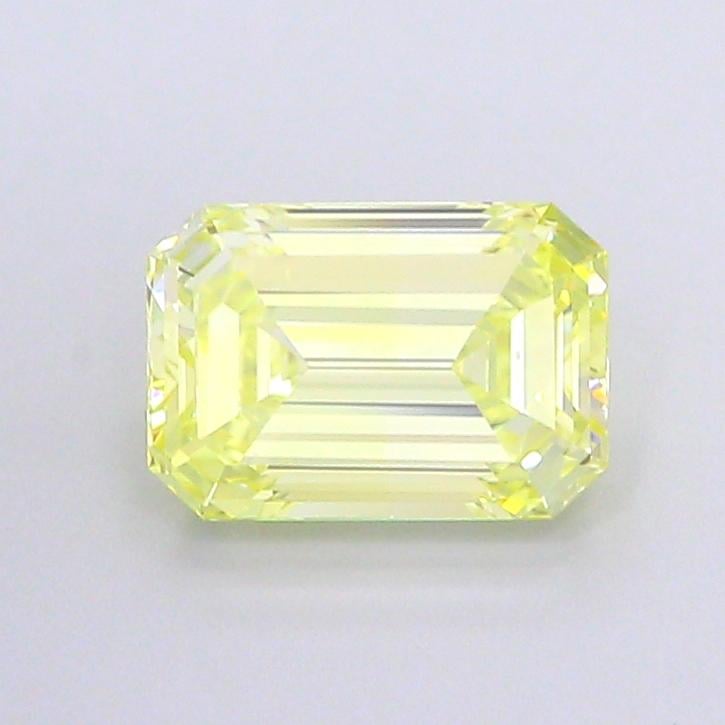 1.51 Ct. Fancy Yellow Emerald Lab Grown Diamond