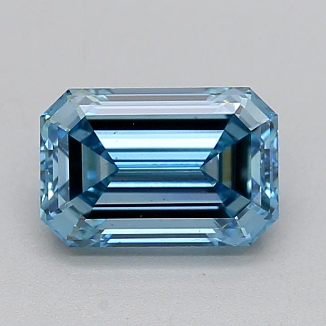 1.08 Ct. Fancy Vivid  Blue Emerald Lab Grown Diamond