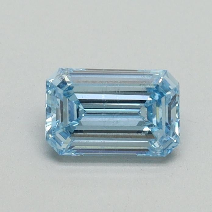 0.51 Ct. Fancy Intense Blue Emerald Lab Grown Diamond