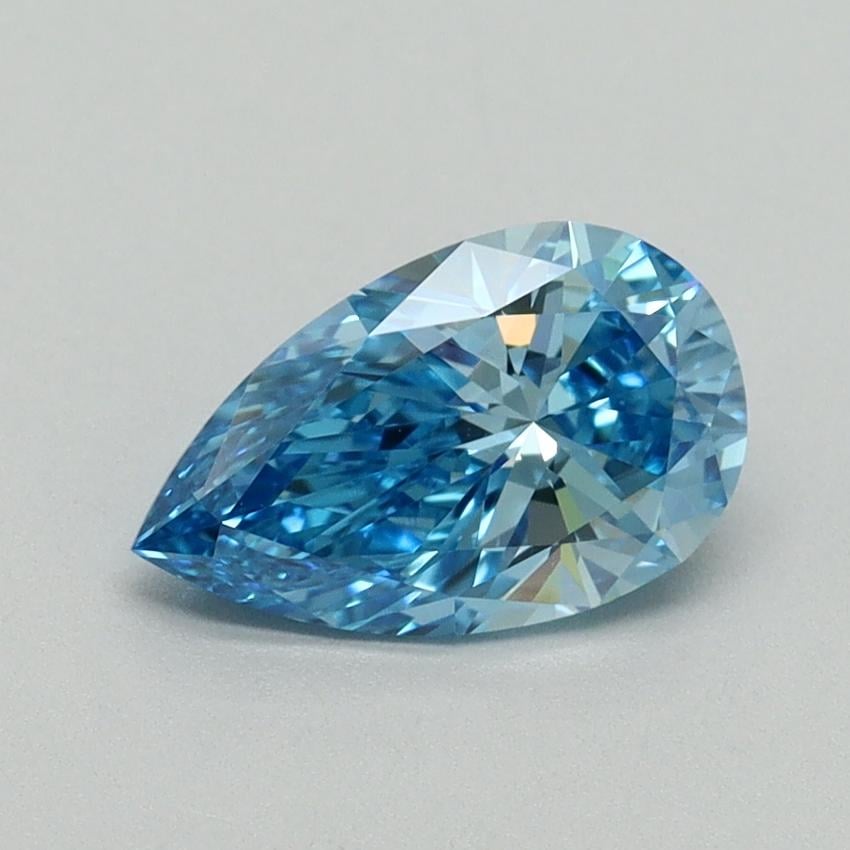 1.04 Ct. Fancy Vivid Blue Pear Lab Grown Diamond