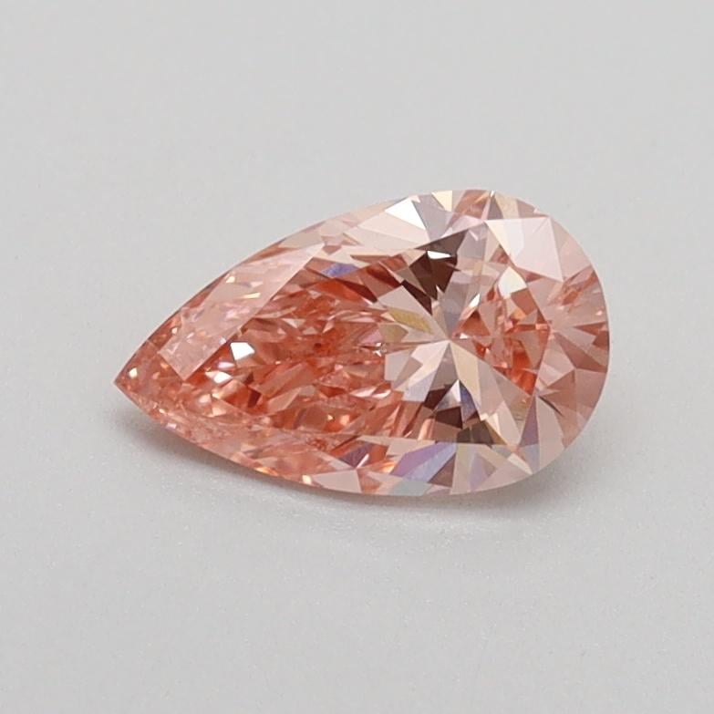 0.54 Ct. Fancy Intense Pink Pear Lab Grown Diamond