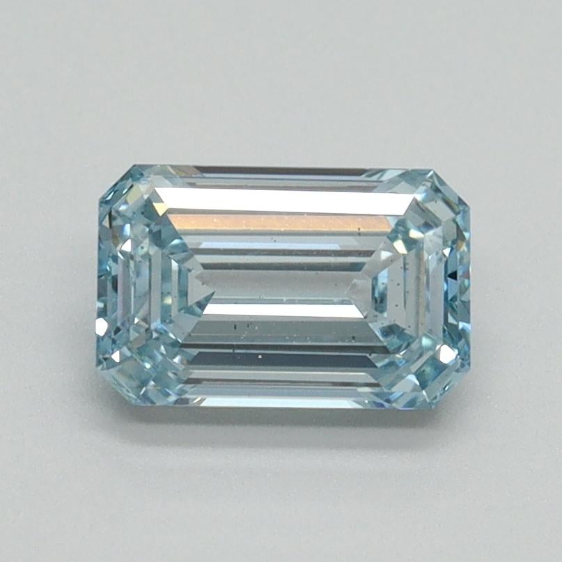 1.03 Ct. Fancy Intense Blue Emerald Lab Grown Diamond