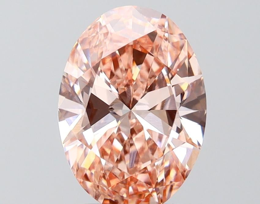 2.50 Ct. Fancy Intense Pink Oval Lab Grown Diamond