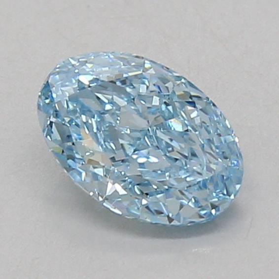 1.08 Ct. Fancy Vivid Blue Oval Lab Grown Diamond