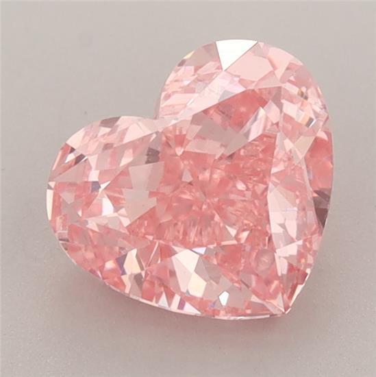 1.78 Ct. Fancy Vivid Pink Heart Lab Grown Diamond