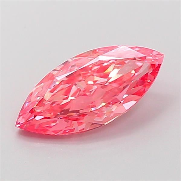 1.61 Ct. Fancy Vivid Pink Marquise Lab Grown Diamond