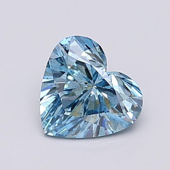 1.01 Ct. Fancy Vivid  Blue Heart Lab Grown Diamond