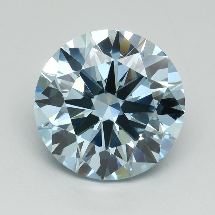 6.05 Ct. Fancy Vivid Blue Round Lab Grown Diamond
