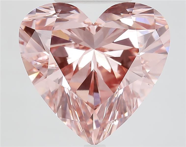 11.16 Ct. Fancy Vivid  Pink Heart Lab Grown Diamond