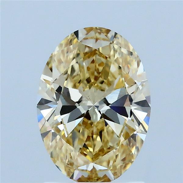 1.50 Ct. Fancy Intense Yellow Oval Lab Grown Diamond