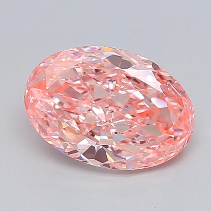 2.25 Ct. Fancy Vivid  Pink Oval Lab Grown Diamond