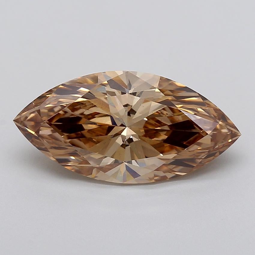 4.82 Ct. Fancy Light  Brown Marquise Lab Grown Diamond