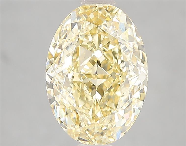 3.11 Ct. Fancy Intense Yellow Oval Lab Grown Diamond