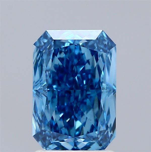 2.02 Ct. Fancy Vivid Blue Radiant Lab Grown Diamond