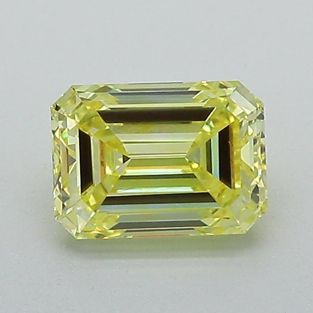 0.93 Ct. Fancy Intense Yellow Emerald Lab Grown Diamond