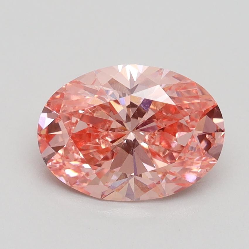 1.56 Ct. Fancy Vivid Pink Oval Lab Grown Diamond