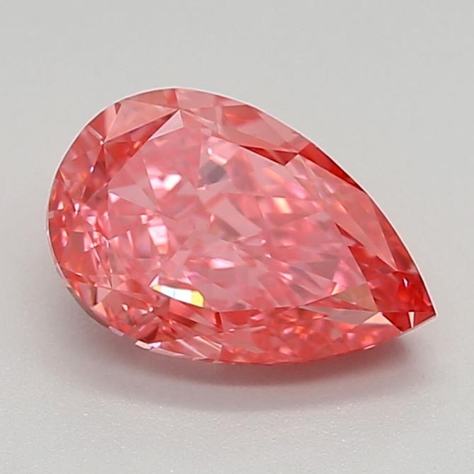 1.34 Ct. Fancy Vivid Pink Pear Lab Grown Diamond