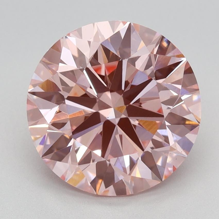 2.44 Ct. Fancy Intense Pink Round Lab Grown Diamond