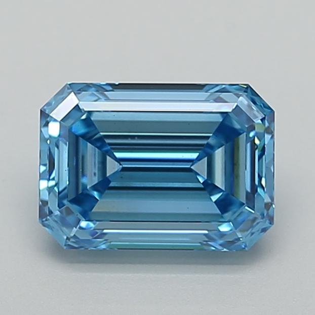2.02 Ct. Fancy Vivid  Blue Emerald Lab Grown Diamond