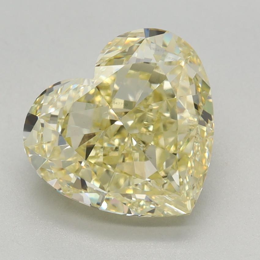 2.69 Ct. Fancy Yellow Heart Lab Grown Diamond