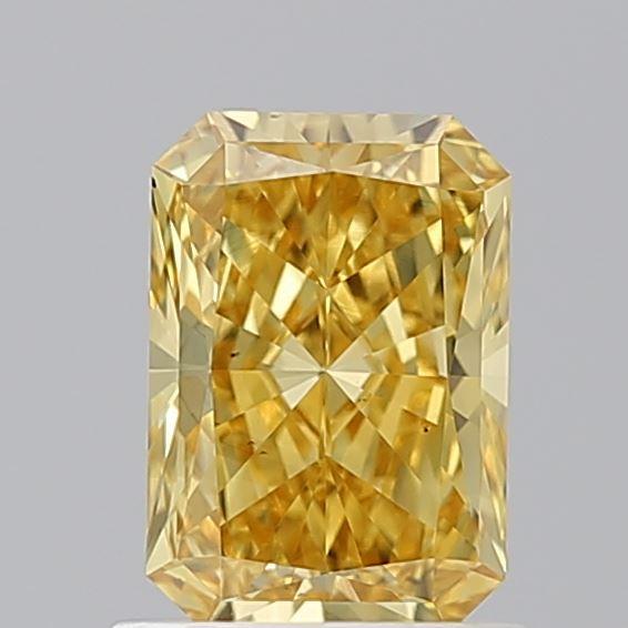 1.06 Ct. Fancy Vivid Yellow Radiant Lab Grown Diamond