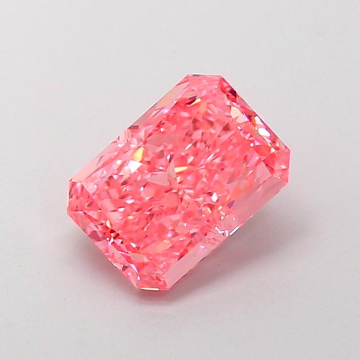 1.81 Ct. Fancy Vivid  Pink Radiant Lab Grown Diamond