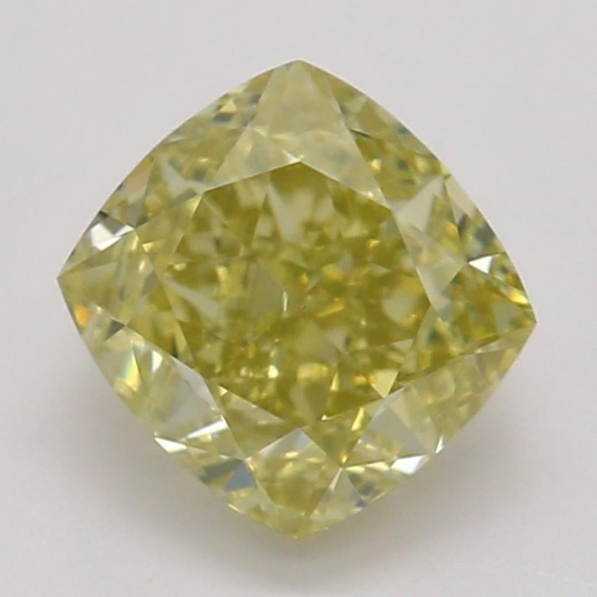 0.80 Ct. Fancy Deep Yellow Cushion Diamond