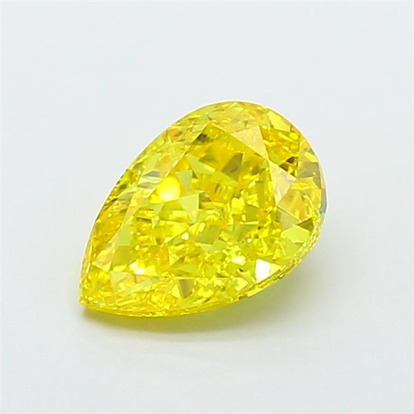 1.95 Ct. Fancy Vivid  Yellow Pear Lab Grown Diamond