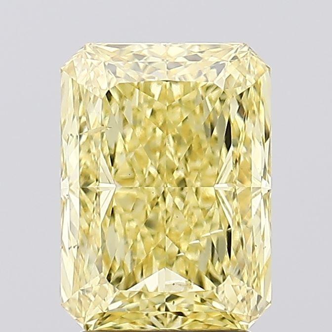 3.01 Ct. Fancy Vivid Yellow Radiant Lab Grown Diamond