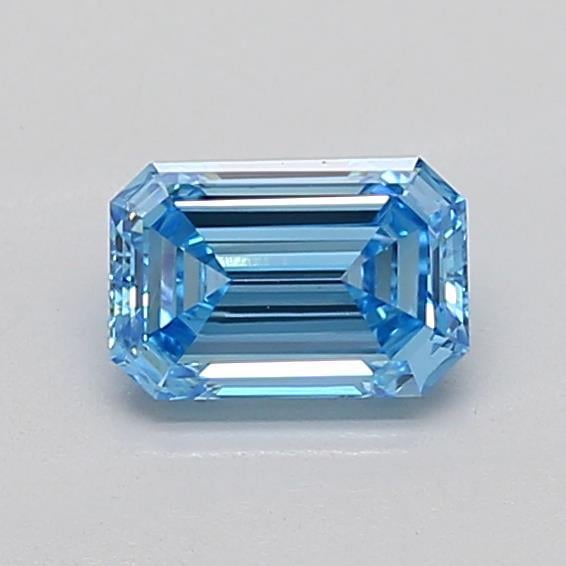 0.95 Ct. Fancy Vivid Blue Emerald Lab Grown Diamond