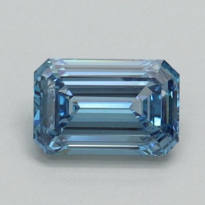 0.80 Ct. Fancy Intense Blue Emerald Lab Grown Diamond