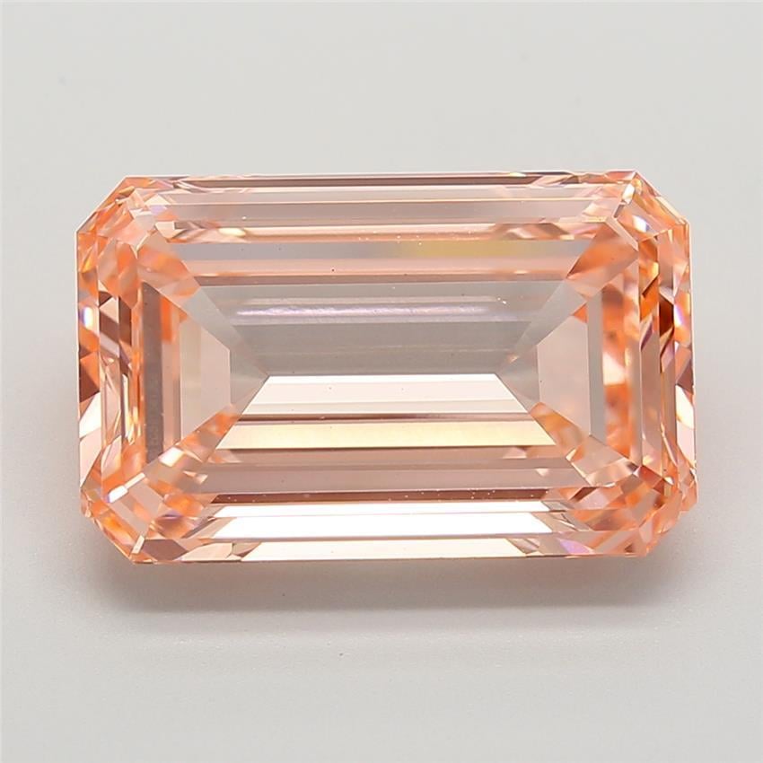 10.28 Ct. Fancy Intense Pink Emerald Lab Grown Diamond