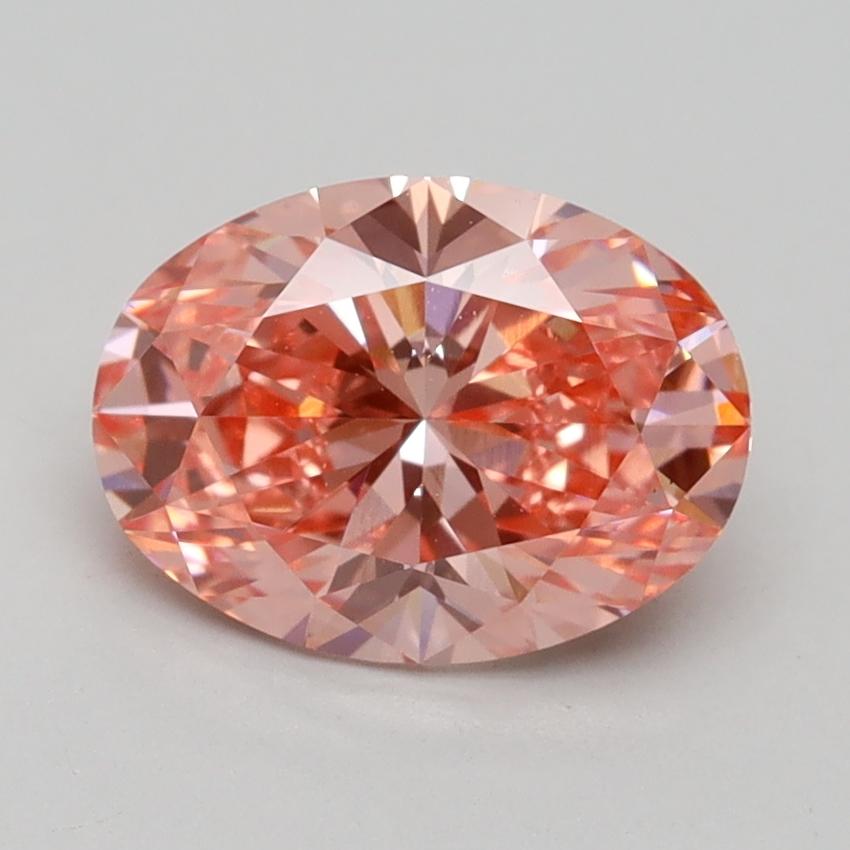 1.81 Ct. Fancy Vivid Pink Oval Lab Grown Diamond