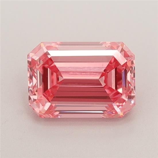 0.80 Ct. Fancy Vivid Pink Emerald Lab Grown Diamond