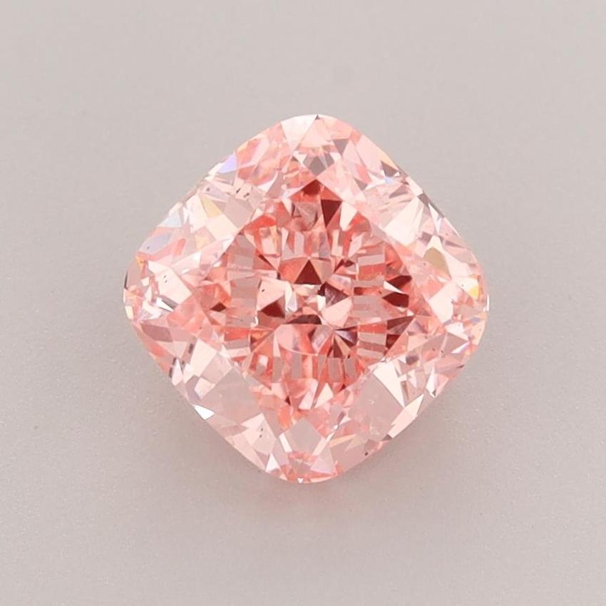 1.68 Ct. Fancy Vivid Pink Cushion Lab Grown Diamond