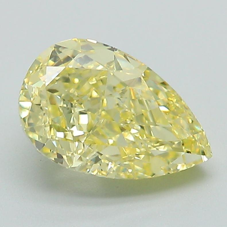 2.00 Ct. Fancy Intense Yellow Pear Lab Grown Diamond