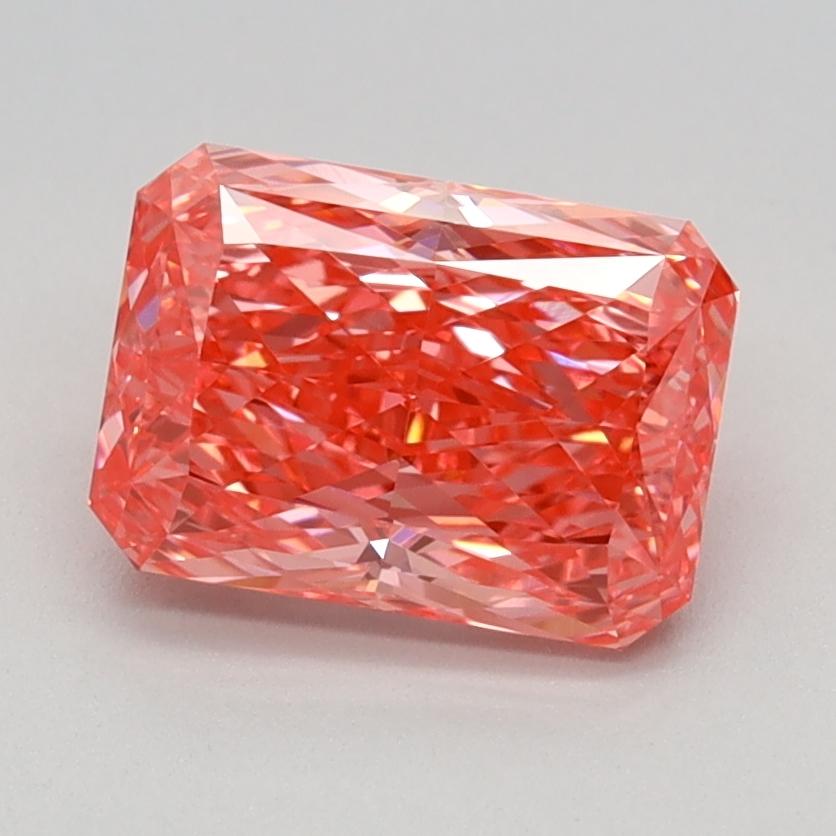 1.38 Ct. Fancy Vivid Pink Radiant Lab Grown Diamond