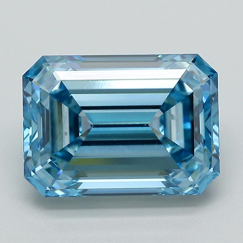 5.33 Ct. Fancy Vivid Blue Emerald Lab Grown Diamond